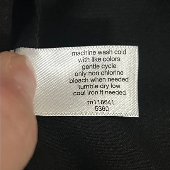 Lane Bryant Classic Black Wide-Leg Dress Pants with Elastic Waist Work Trousers - Picture 8 of 8